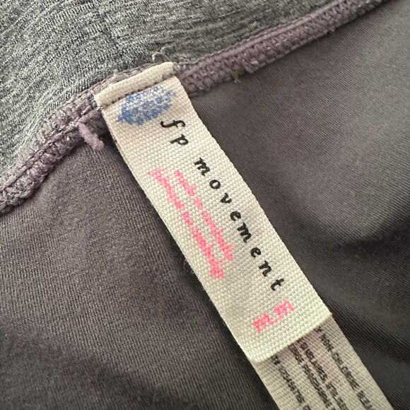 Free People Movement gray tie-ankle leggings size M - Picture 6 of 11